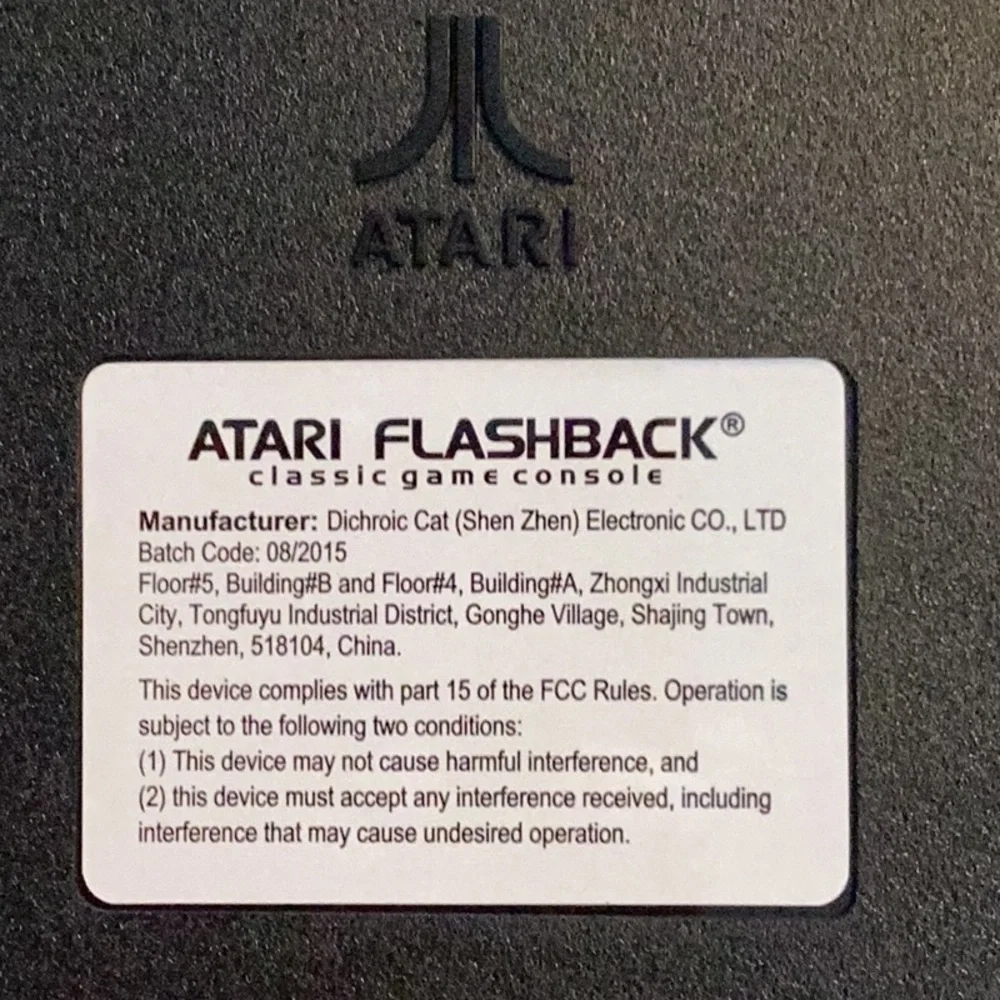 Atari Flashback 6 Classic Game Console With 100 Games Built In